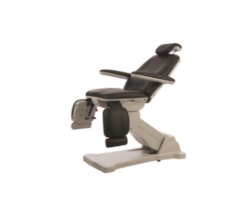 Fauteuil de podologie électrique London coloris gris anthracite avec 3 moteurs et commande au pied pour cabinet médical