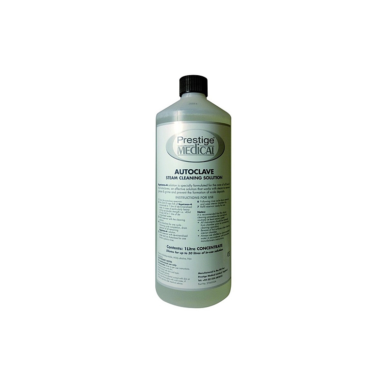 Bouteille de 1 litre de solution de nettoyage pour autoclave Prestige, produit d'entretien pour chambre de stérilisation