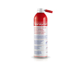 Aérosol Spraynet de Bien-Air pour le nettoyage interne et externe des contre-angles et turbines de podologie