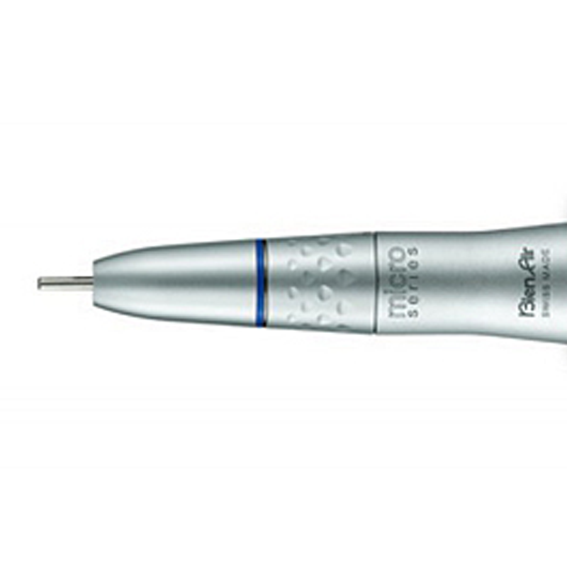 Pièce à main Bien-Air PM 1:1 Micro-Série courte pour micromoteur podologie, bague bleue, spray interne
