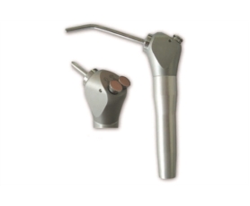 Seringue coudée avec forme arrondie et axe, pièce de rechange pour unit de soins ou cart