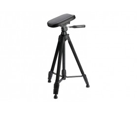 Trépied télescopique pliable avec support de jambe moussé et son sac de transport noir pour soins à domicile