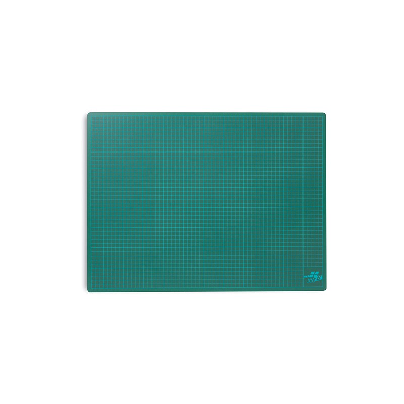 Tapis de découpe professionnel vert autocicatrisant avec quadrillage pour atelier de podologie et découpe de semelles
