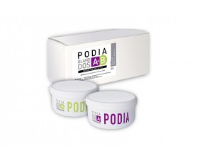 Duo de pots silicone Podiabland A et B pour la réalisation d'orthoplasties par polyaddition