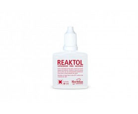 Flacon de 20 ml de catalyseur liquide Reaktol pour le durcissement des silicones d'orthoplastie en podologie
