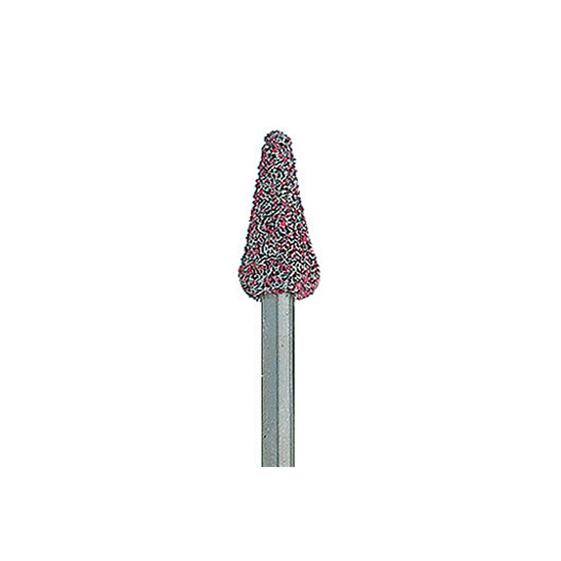 Fraise Rubis (diam. 5mm) pour pièce à main (PM) pour travaux très fins et finition des ongles en podologie