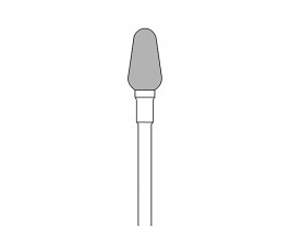 Fraise en carbure de tungstène 424 GQRS denture droite grosse 6mm pour hyperkératoses et onychogryphoses