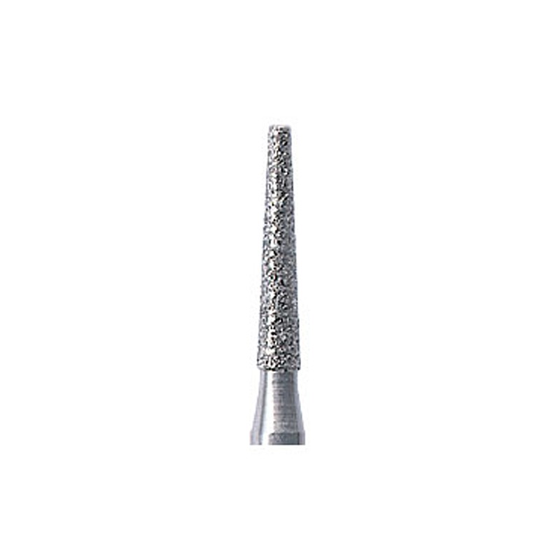 Fraise diamantée 848 grain standard 1.8mm cylindrique effilée pour lissage de l'ongle et des sillons