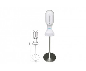 Distributeur automatique sur pied blanc Aquadistri pour la pulvérisation de solution désinfectante naturelle Aquasine en spray