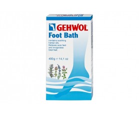Pot de Bain de pieds en poudre ou granules, formulé pour soulager les pieds fatigués et ramollir les hyperkératoses.