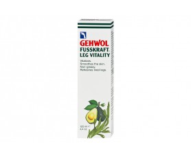 Tube de baume GEHWOL FUSSKRAFT Vitalité des jambes de 125ml, produit de soin dermatologique.