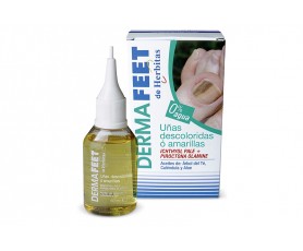 Flacon de soin Dermafeet 50ml pour le traitement des ongles jaunis, décolorés ou présentant des signes de mycose
