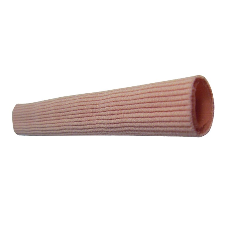 Tube de protection pour orteils en gel silicone avec revêtement textile doux, longueur 25 cm découpable