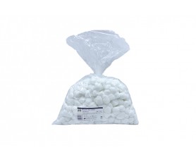 Sachet de 500 boules de coton blanc hydrophile pour le nettoyage de la peau et les soins de pédicurie