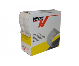 Boîte de 200 pastilles adhésives blanches de 20 mm (velours et crochets) pour fixation temporaire en podologie et orthoplastie