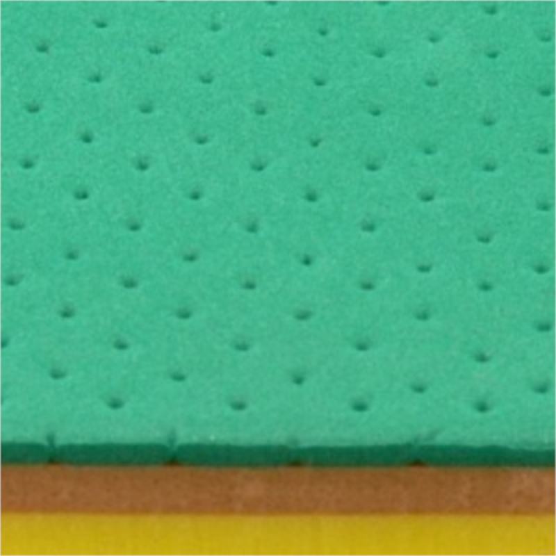 Tri densité Vert 33/2.5 + Chair33/3 + Jaune33/3 8,5mm ±90x90cm