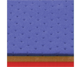 Tri densité Bleu 16/3 + Chair33/3 + Rouge33/3 9mm ±0.95x0.95cm