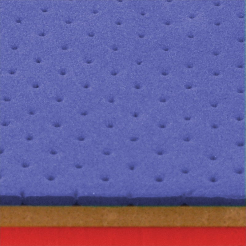 Tri densité Bleu 16/3 + Chair33/3 + Rouge33/3 9mm ±0.95x0.95cm