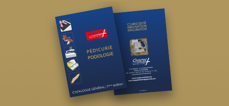 Demandez le nouveau catalogue Pédicurie-Podologie ! Crispin Medical
